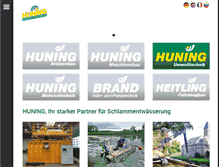 Tablet Screenshot of huning-umwelttechnik.de